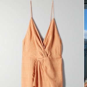 Aritzia Orange Wilfred Top